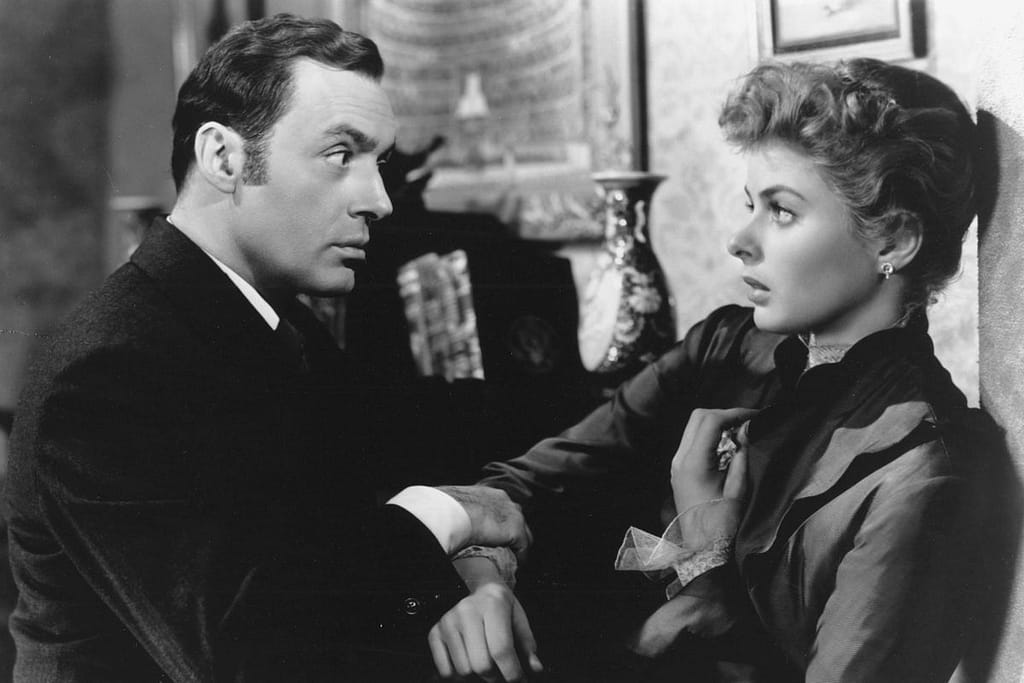 Ingrid Bergman y Charles Boyer en Gaslight